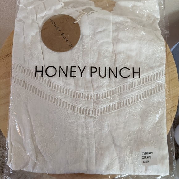 New White Romper Scoop Neck Sleeveless crochet  sz M  NWT - Picture 5 of 8